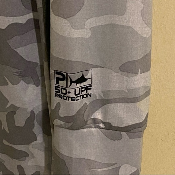 Pelagic VaporTek T-Shirt Mens L Gray  Long Sleeve Fishing Gear High Performance - Picture 6 of 12